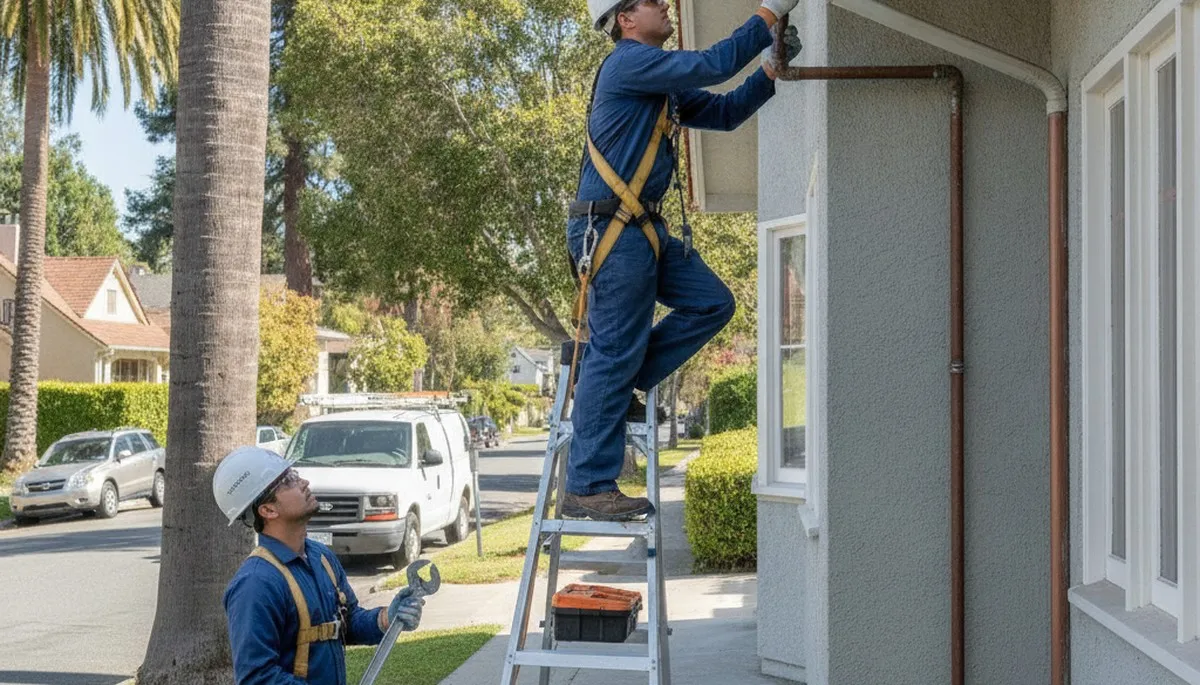 San Mateo, CA plumbing repair technician providing expert residential leak and pipe repair services