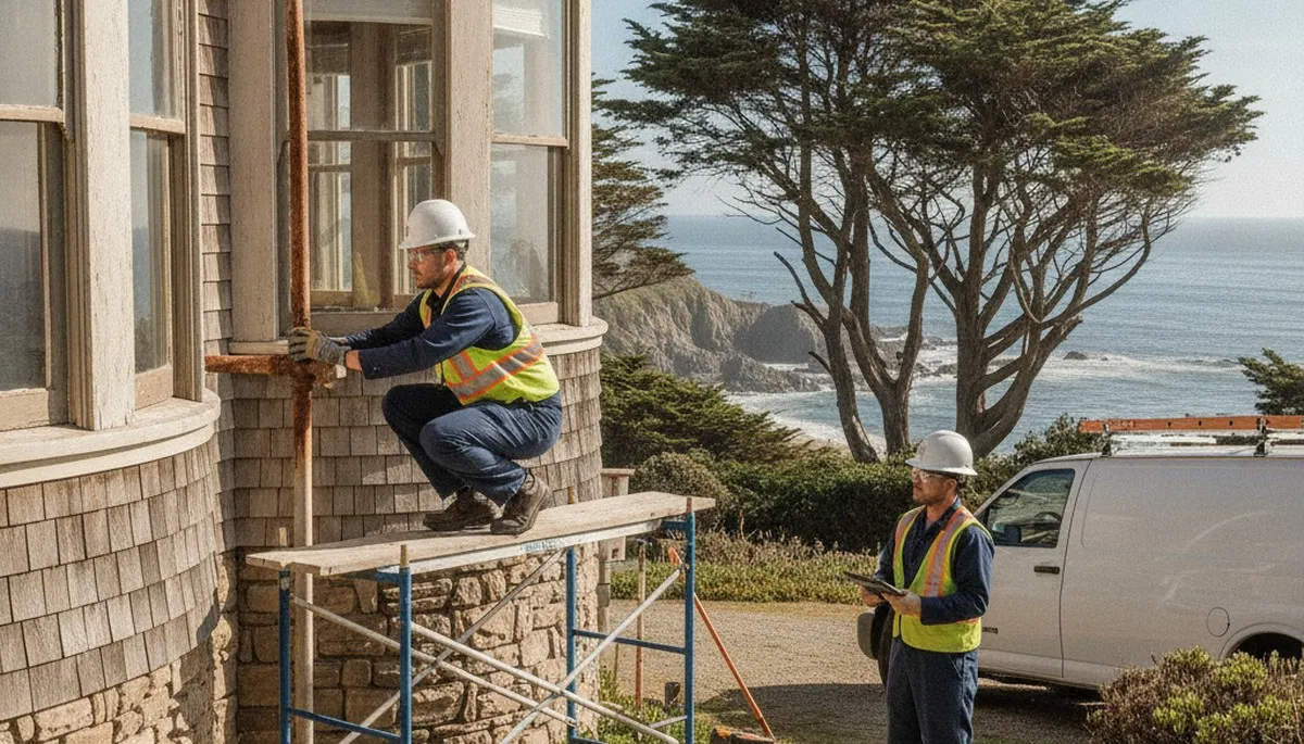 San Mateo, CA plumber repairing a residential pipe for plumbing service